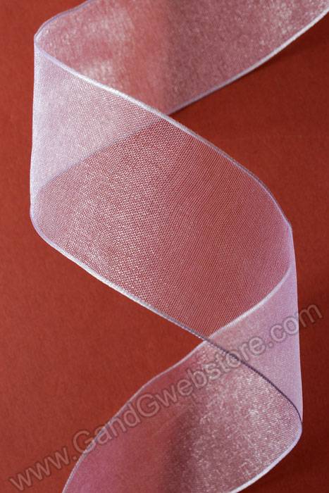 1.5" X 25yds Encore Wired Ribbon White