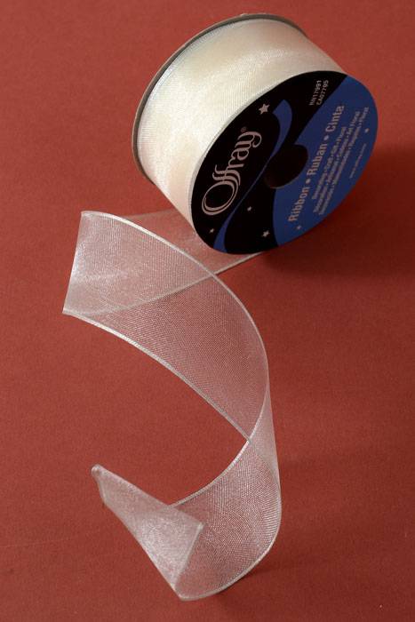 1.5" X 25yds Encore Wired Ribbon Ivory