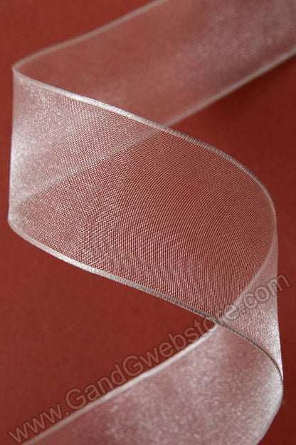 1.5" X 25yds Encore Wired Ribbon Ivory