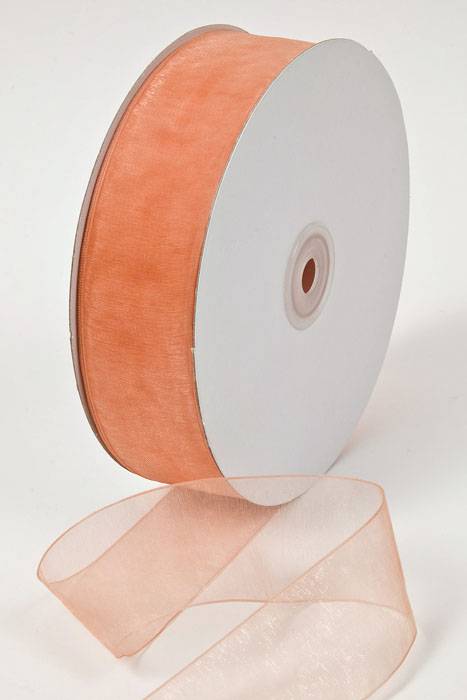 Organdy Ribbon Peach