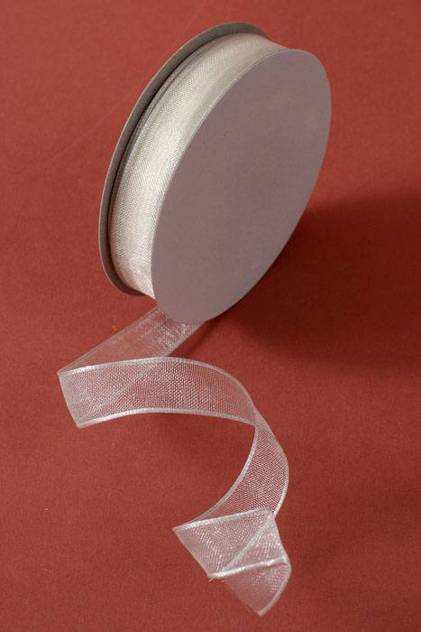 5/8" X 25yds Encore Wired Ribbon Ivory