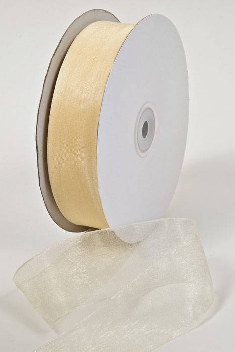 Organdy Ribbon Ivory