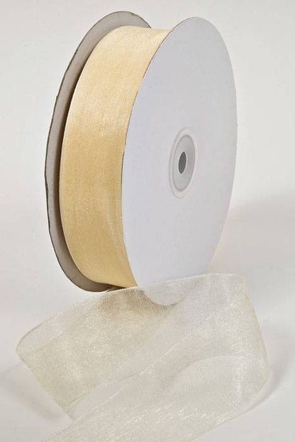 Organdy Ribbon Ivory