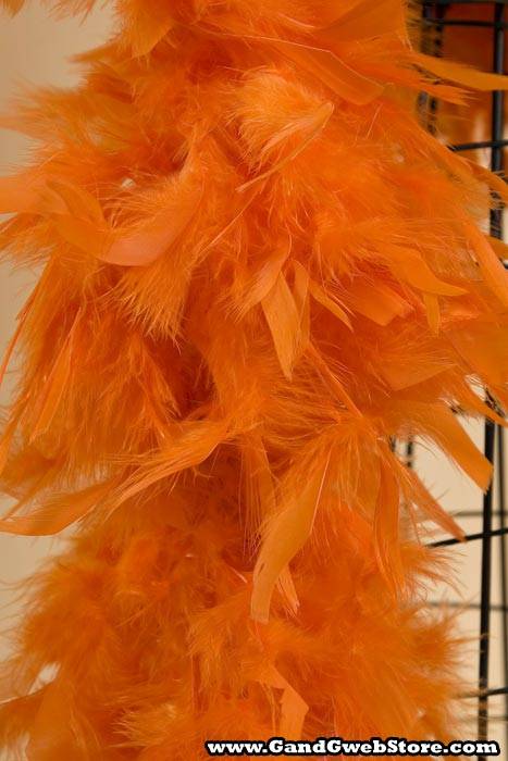72" Feather Boas (60gm) Orange