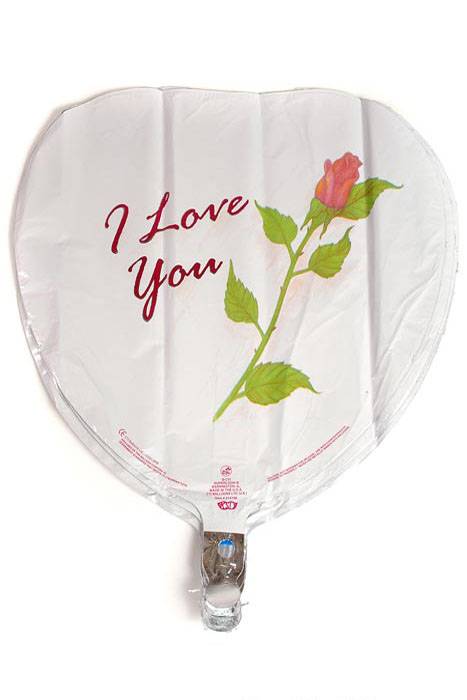 18" Foil Balloon I Love You Rose Pkg/10
