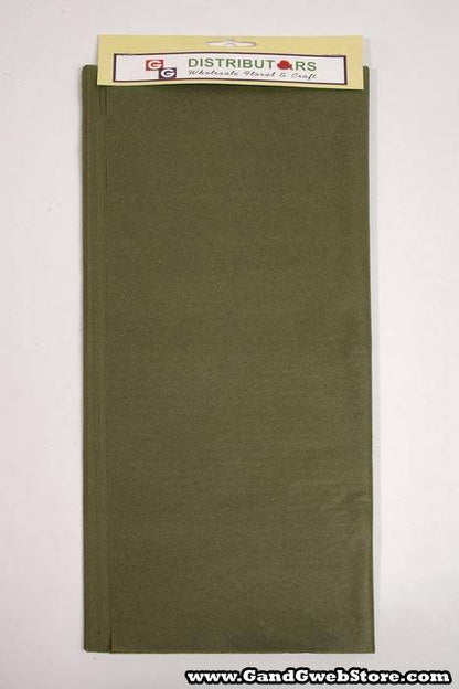 20" X 30" Tissue Paper Olive Pkg/24