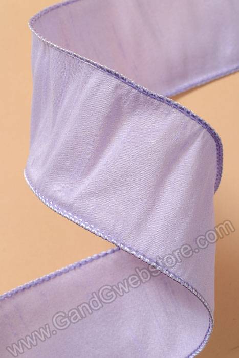 2.5" X 10yds Wired Anisha Ribbon Lilac