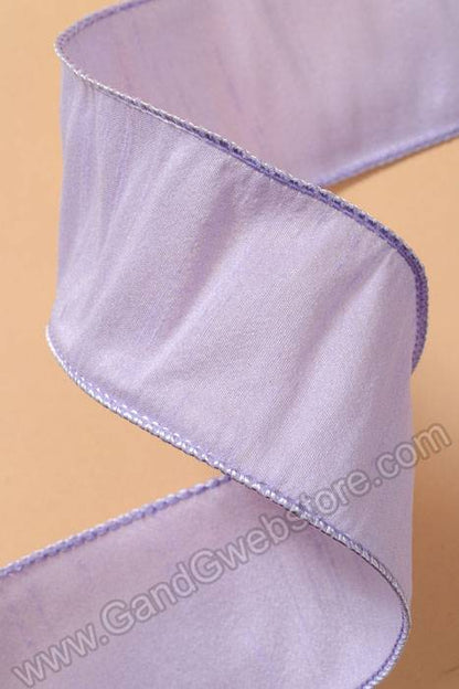 2.5" X 10yds Wired Anisha Ribbon Lilac