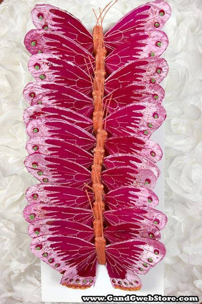 5" Butterfly Fuchsia Pkg/12