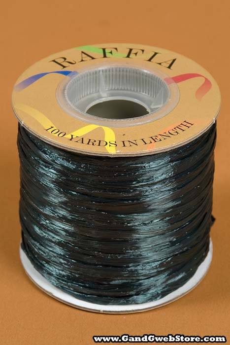 100yds Pearlized Raffia Hunter Green