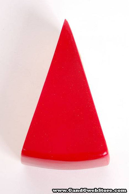 1.5" X 3.5" Cheese Slice Red