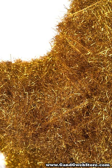 16" Star W/angel Hair Antique Gold