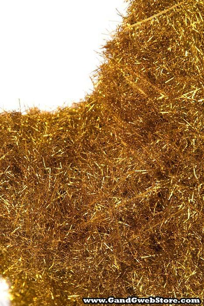 16" Star W/angel Hair Antique Gold