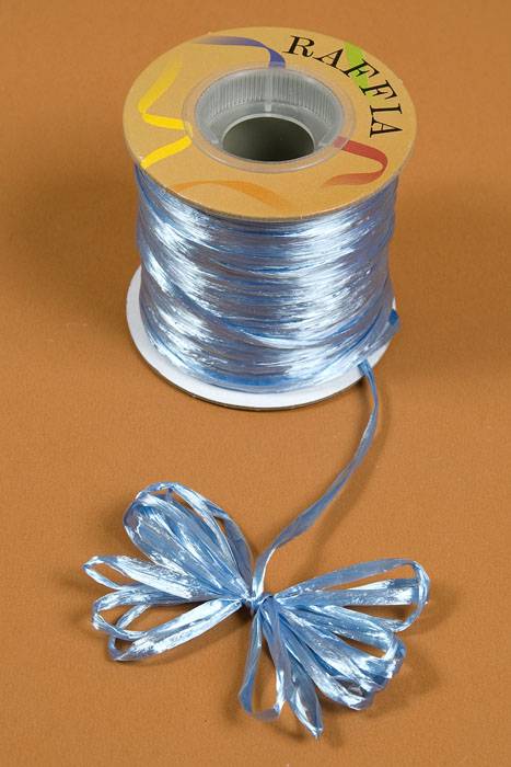 100yds Pearlized Raffia Light Blue