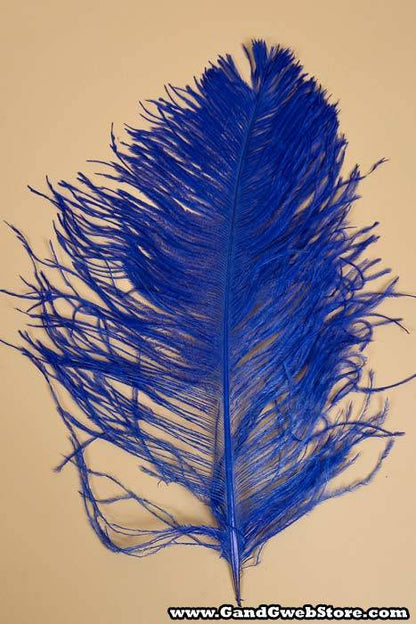 14"-16" Ostrich Feather Royal Blue Pkg/12