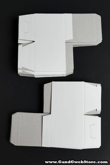 3" X 3" X 3" One Piece Box White Pkg/25