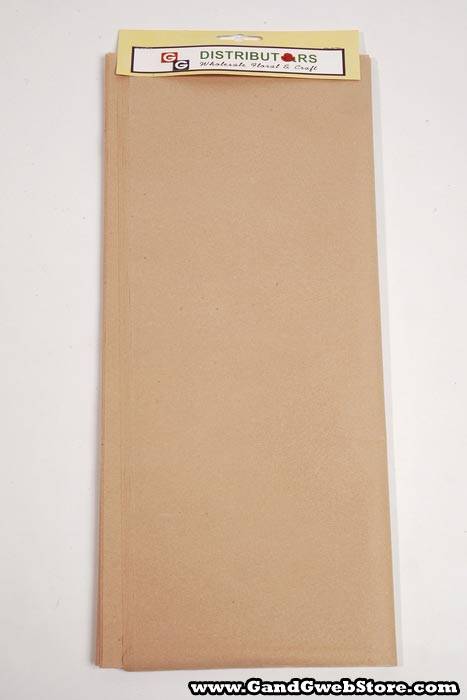 20" X 30" Tissue Paper Tan Pkg/24