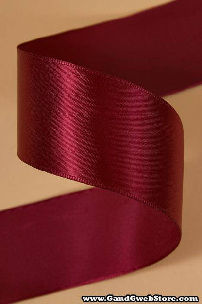 1-1/2" X 25yds Wired Contessa Ribbon Wine