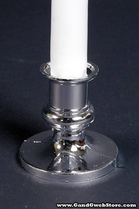 2.5&quot; Candle Holder Silver Pkg/12