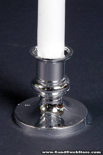 2.5&quot; Candle Holder Silver Pkg/12