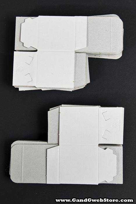 2" X 2" X 2" One Piece Box White Pkg/25