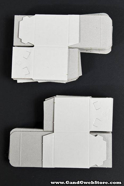2" X 2" X 2" One Piece Box White Pkg/25