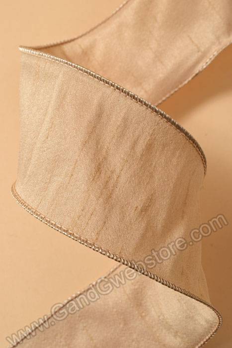 2.5" X 10yds Wired Anisha Ribbon Nectar