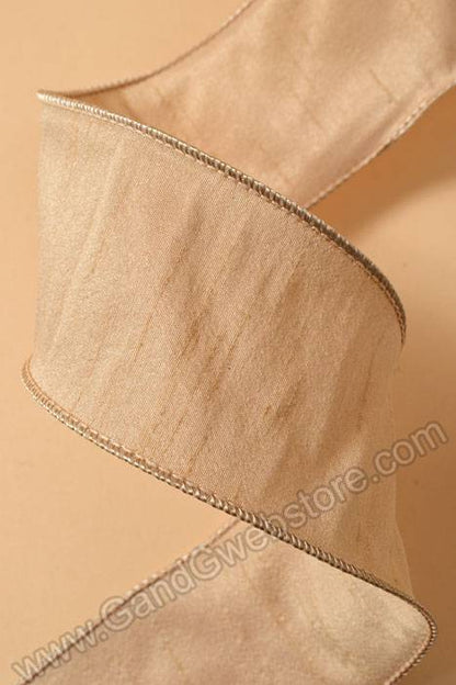 2.5" X 10yds Wired Anisha Ribbon Nectar