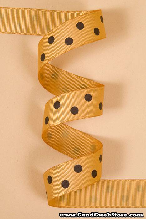 7/8" X 17yds Grosgrain Old Gold 