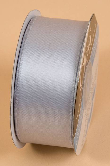 1-1/2&quot; X 25yds Wired Contessa Ribbon Silver Ice