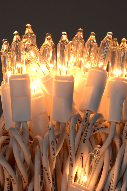 36.5ft Lights Set Clear W/white Wire