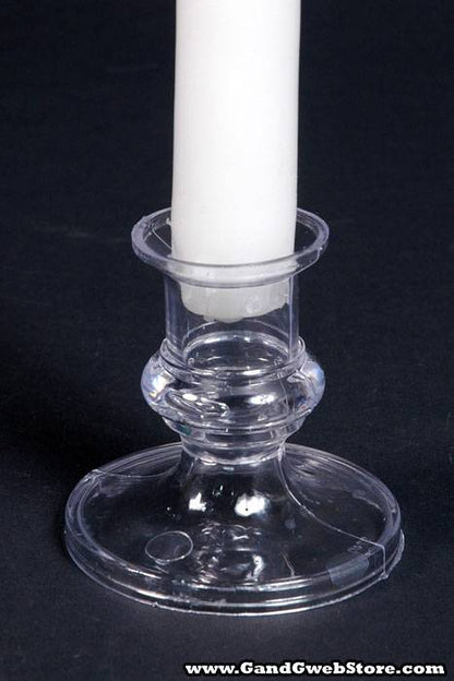 2.5&quot; Candle Holder Clear Pkg/12