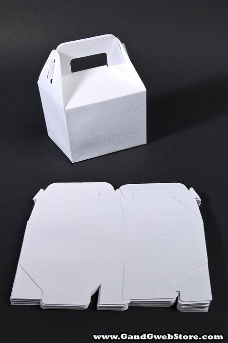 4 X 3.25 X 3"h Favor Box White-pkg12