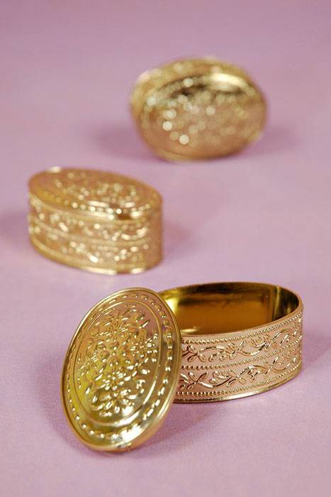 2.25" Oval Box Gold Pkg/12