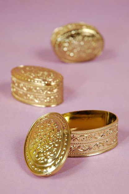 2.25" Oval Box Gold Pkg/12