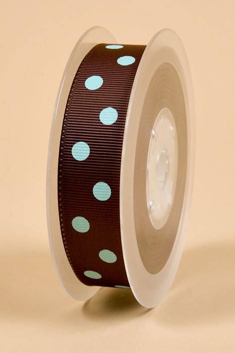 7/8" X 17yds Grosgrain Brown 