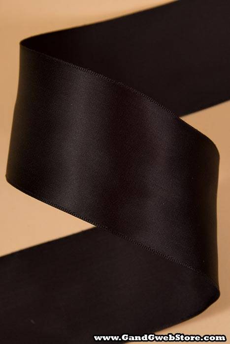 2-1/4&quot; X 25yds Wired Contessa Ribbon Black