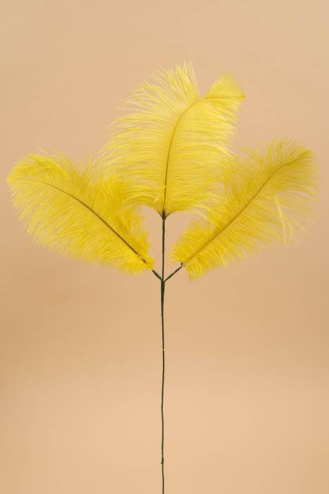 30" Feather Spray Yellow