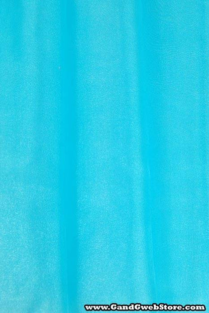 60" X 15yds Shimmer Organza Fabric Turquoise
