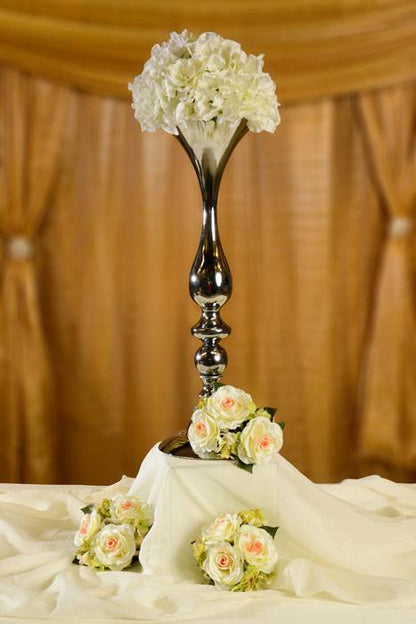 22" Aluminum Bouquet Holder Silver