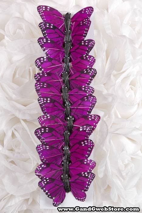 2&quot; Butterfly Purple Pkg/12