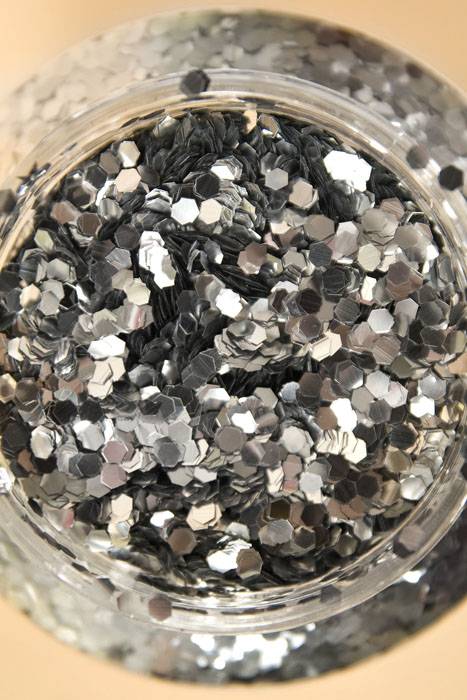16oz X 0.125" Glitter Silver