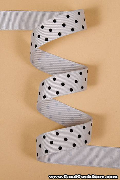 7/8" X 17yds Grosgrain Shell Grey 