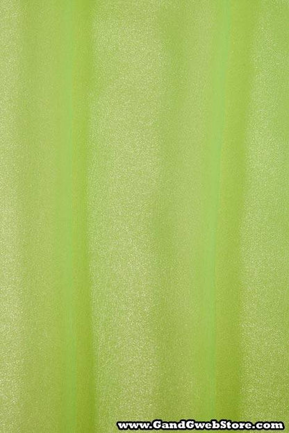 60" X 15yds Shimmer Organza Fabric Key Lime