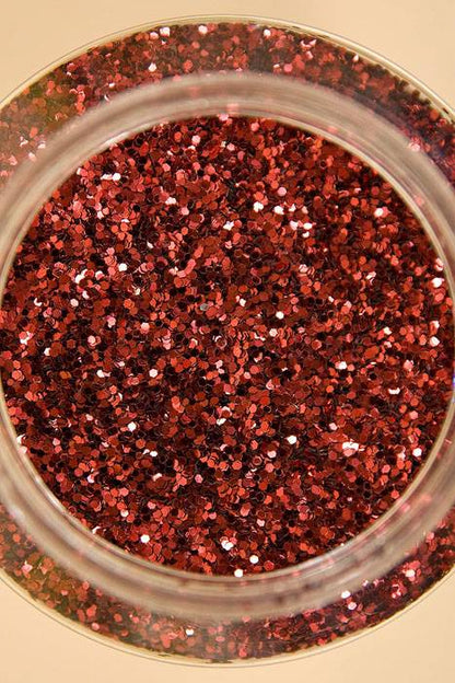 16oz X 0.035" Glitter Red