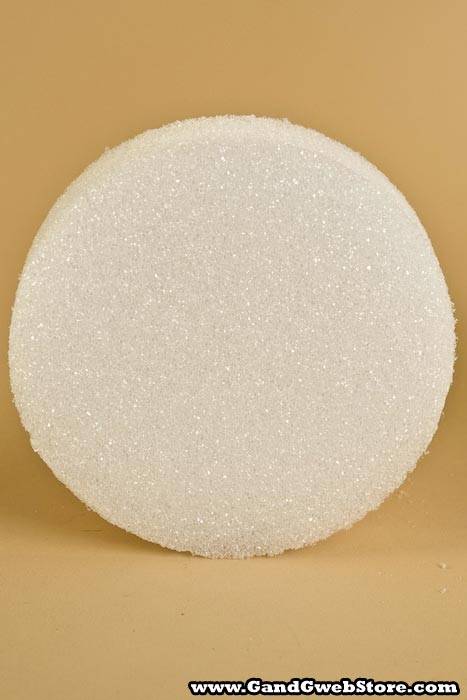 6&quot; X 1.5&quot; Styrofoam Disc White Pkg/12