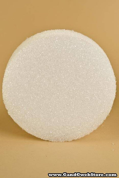 6&quot; X 1.5&quot; Styrofoam Disc White Pkg/12