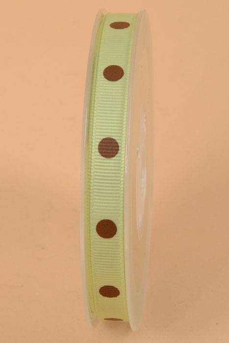 3/8" X 17yds Grosgrain Lime Juice 