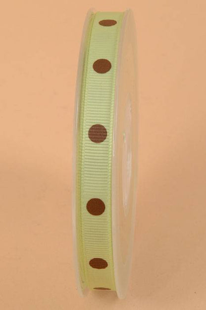 3/8" X 17yds Grosgrain Lime Juice 