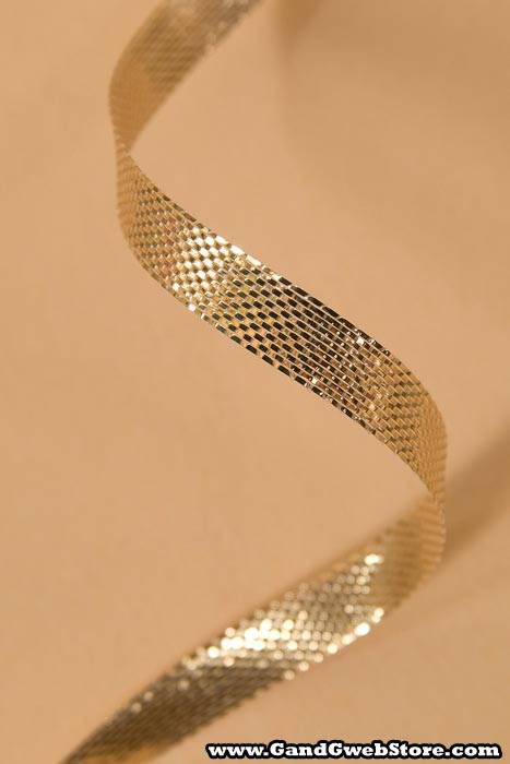 6mm X 25yds Metalique Ribbon Gold
